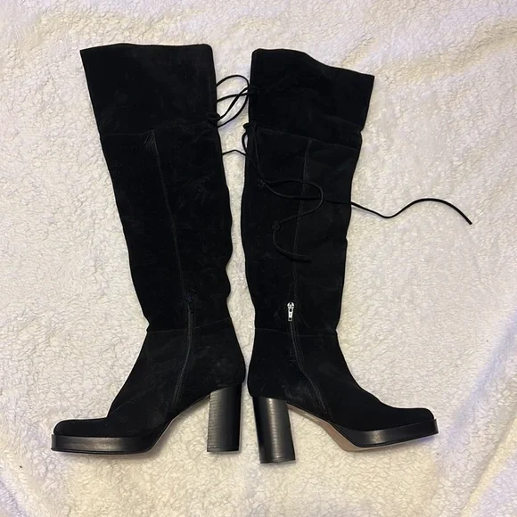 NWOT! FREE PEOPLE Echo Platform Over The Knee Boot - Size 39.5 - Picture 8 of 10